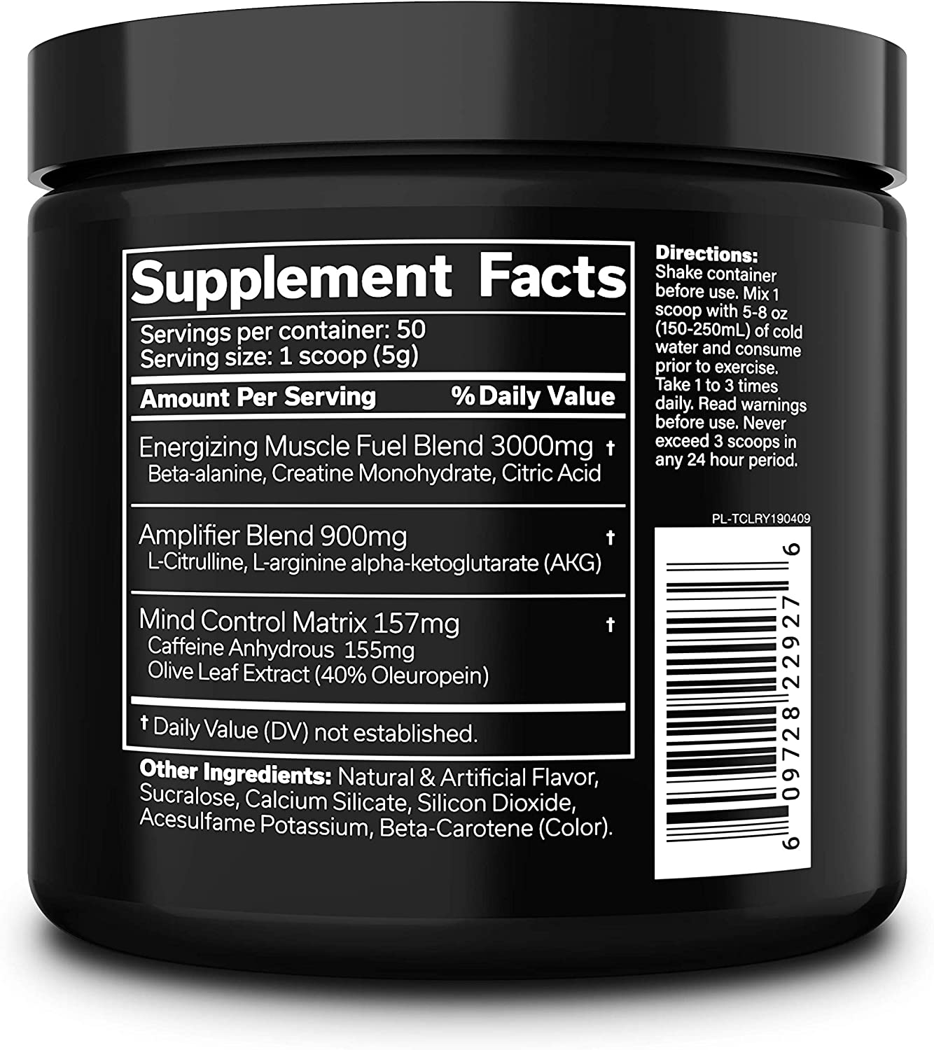 THE CURSE PréWorkout Énergie Concentration Force Booster D'oxyde